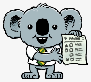 Dennis The Election Koala Shows You A Green Ballot - Cartoon