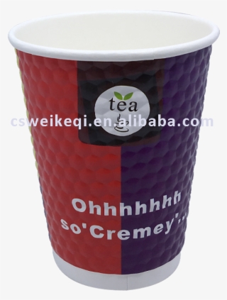 Hot Insulated Double Wall Ripple Paper Coffee Cup, - Cup