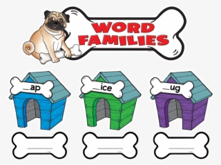 Tcr5224 Word Families Bulletin Board Display Set Image - Word Families Bulletin Board