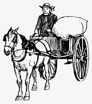 Horse-drawn Vehicle Carriage Horse And Buggy Cart - Horse And Cart Clip Art