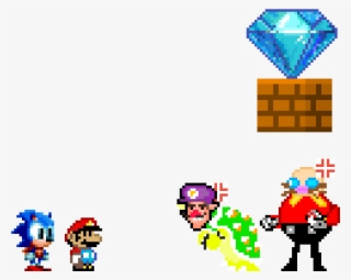 Mario Y Sonic Vs Bowsluigi Y Eggman - Super Mario