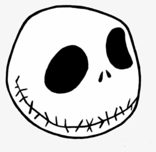 Jack Skellington Stencil 44524 - Jack Skellington Head Cartoon
