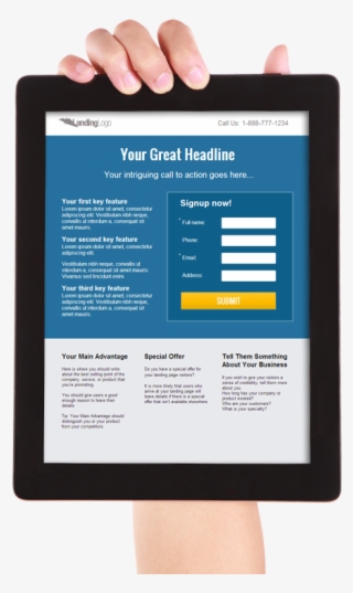 Let's Improve Your Campaign Performance - Tablet Computer