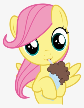 Fluttershy Drinking Shake-rtr716 - My Little Pony Jack