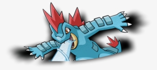 Feraligatr Peeker Sticker - Illustration