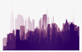 Drawn Cityscape City Horizon - High Rise Building Silhouette