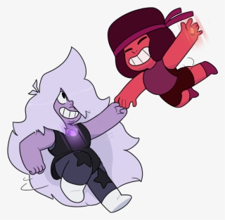 Attack The Light Pink Purple Fictional Character Mammal - Steven Universe Ruby And Amethyst Fusion