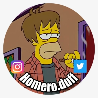 Homero - Duff - Cartoon