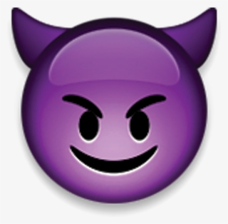 #emoji #evil #demon #purple - Devil Face Emoji - 1024x964 PNG Download ...