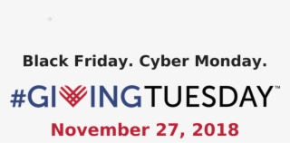 Cyber Monday - - Giving Tuesday 2018 Logo