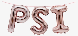 Psi Greek Alphabet Balloon Banner Set Fraternity Sorority - Table