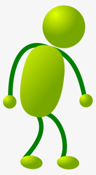 Stick Man Tired - Stick Man Walking Clipart