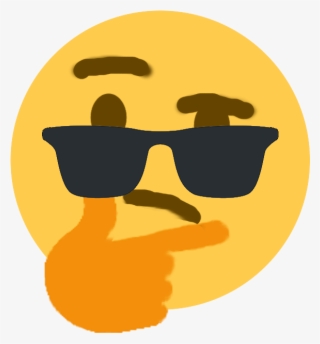 Sunglass Think - Thonking Png