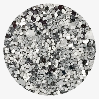 Silver Sequin Glitter Paper - Circle
