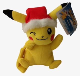 Official Pokemon 8" Christmas Pikachu Plush - Stuffed Toy