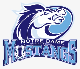 Logo Mustang Png - Notre Dame Catholic School Mustangs
