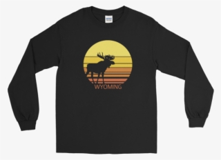 Wyoming Sun Moose - Long-sleeved T-shirt