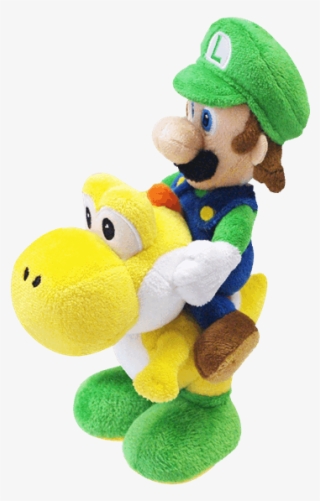 Luigi & Yoshi 20cm Plush - Luigi Riding Yoshi Plush