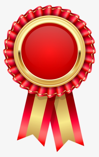 Red Rosette Png Clip Art Image - Rosette Clipart