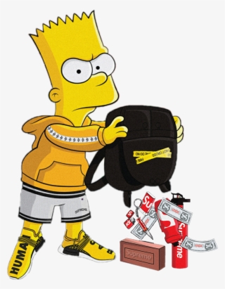 Bart Sticker - Bart Simpson Supreme Gucci