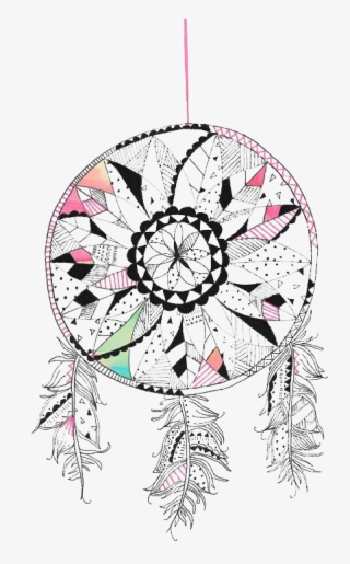 Art Printmaking Illustrator Illustration - Transparent Dream Catcher Flower Art
