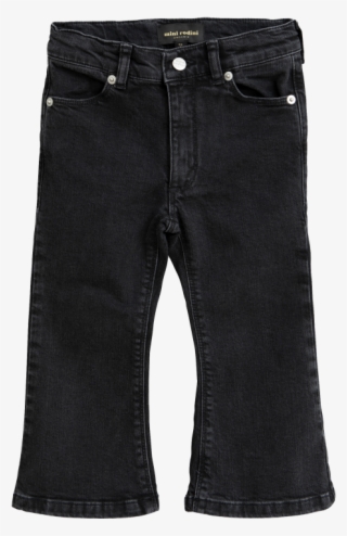 Mini Rodini Denim Flare Trousers - Ua Storm Armour Fleece Big Logo Pants