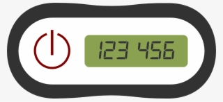 One-time Password Token For Secure Website Access - Digital Clock