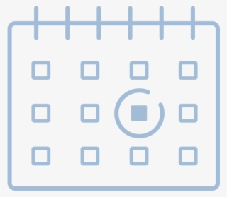 White Schedule Icon Graphic - Parallel