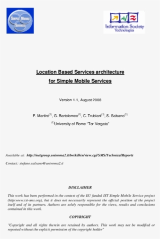 Location Based Services Architecture For Simple Mobile - Information Society