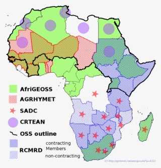 African Regional Geomatics Groupings - Continental Map