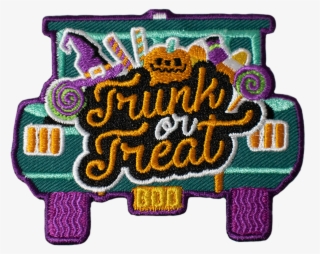 Trunk Or Treat Halloween Patch - Illustration