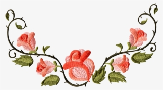Rose Floral Pattern Border