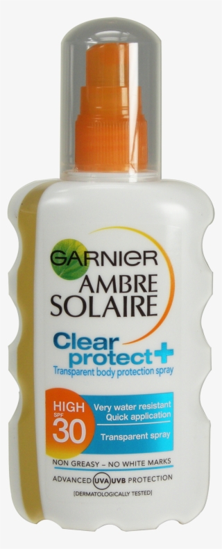 Details About Garnier Ambre Solaire Clear Protect High - Plastic Bottle