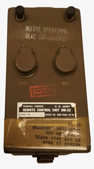 Us Military Issue Radio/phone Signal Corps Us Army - Electronics