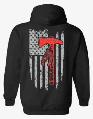 Native Inspired Battle Axe Flag Hoodies - Asked God For An Angel He Sent Me My Daughter