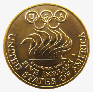 Pre-owned 1988 Usa Olympic $5 Gold Coin - Coin
