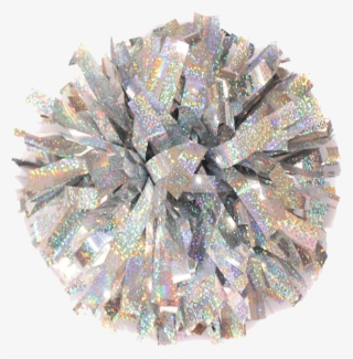 Home / Poms / Metallic Poms / Metallic Holographic - Silver Pom Transparent