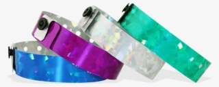 Holographic Wristbands 19 Mm Confetti - Belt
