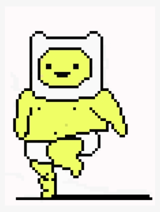 Fin From Adventure Time - Shrek Pixel Art Grid