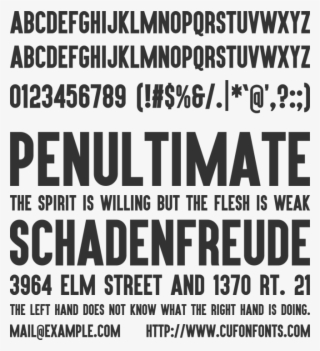 Aku & Kamu Font Preview - Interstate Font