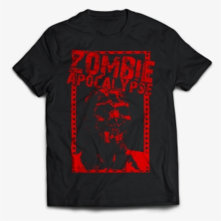 Zombie Apocalypse "red Zombie" T-shirt - Us Navy Logo Shirt