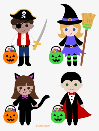 Trick Or Treat Clipart - Clip Art Halloween Trick Or Treaters