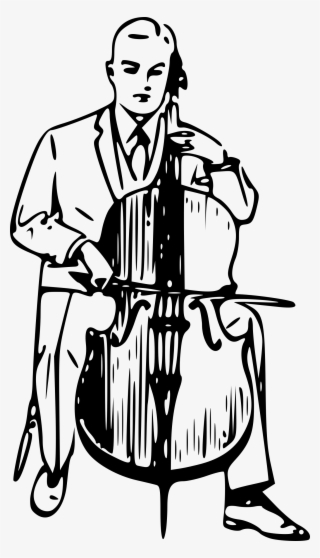 This Free Icons Png Design Of Man Playing Cello