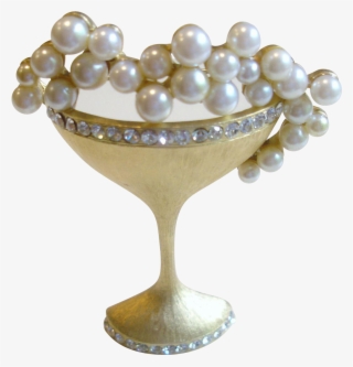 Faux Pearl Champagne Bubbles - Champagne Stemware