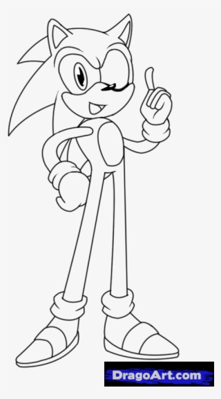 Drawing Sonic The Hedgehog, Sonic The Hedgehog Step