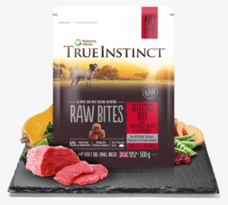 True Instinct Small Breed Raw Bites Selected Beef - Dog Food