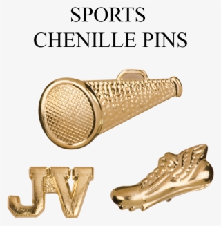 Website Sports Chenille Pins - Cheer Varsity Pin