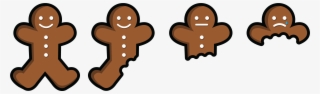 Gingerbread Clipart Eaten - Gingerbread Man Being Eaten