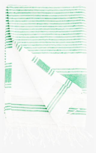 Green Towel With White Stripes - Brochure