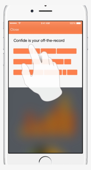 A Look At The Confide Confidential Messaging Screen - Smartphone
